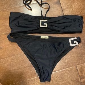 Black Crystal Square G Bikini